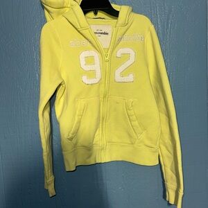 Abercrombie & Fitch Light Yellow Hoodie